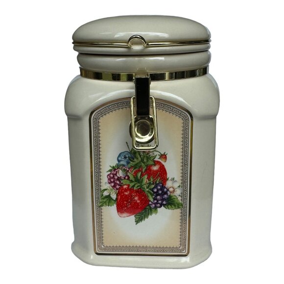 Knott's Berry Farm Foods Ceramic Kitchen Container 9.5" EUC - Picture 7 of 10